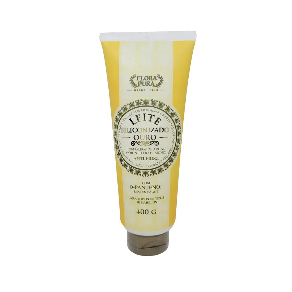 LEITE SILICONIZADO OURO ARGAN- 400ML